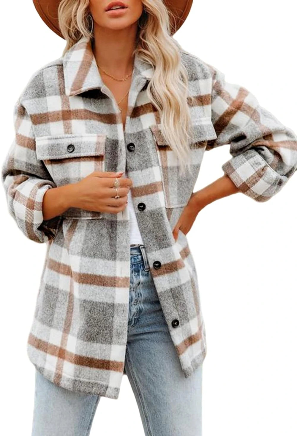 Beaully Plaid Flannel Shacket