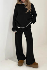 Two Piece Knit Sweater Outfit