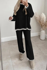 Two Piece Knit Sweater Outfit