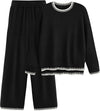 Two Piece Knit Sweater Outfit
