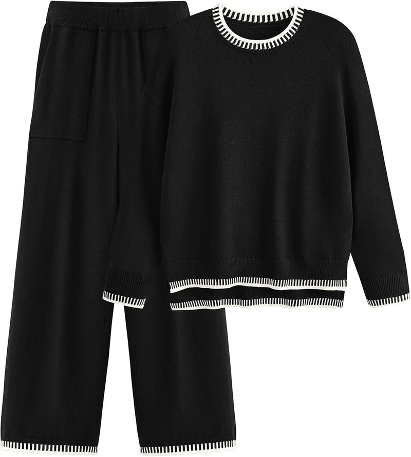 Two Piece Knit Sweater Outfit