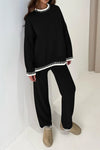 Two Piece Knit Sweater Outfit
