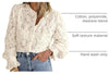 Long Sleeve Lace Work Blouse