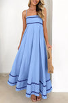 PRETTYGARDEN Spaghetti Strap Boho Maxi Dress