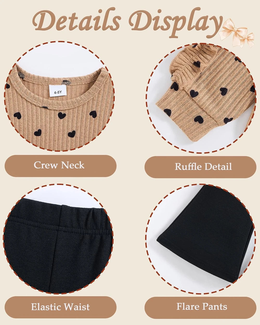 Toddler Girl Ribbed Flare Outfit
