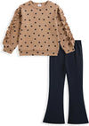 Toddler Girl Ribbed Flare Outfit
