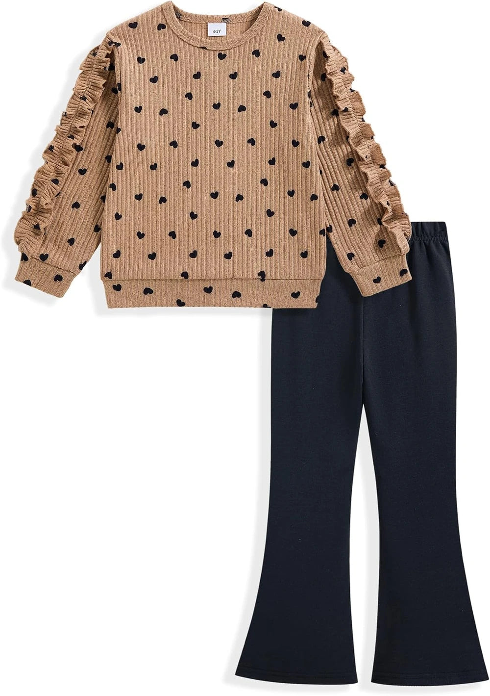 Toddler Girl Ribbed Flare Outfit