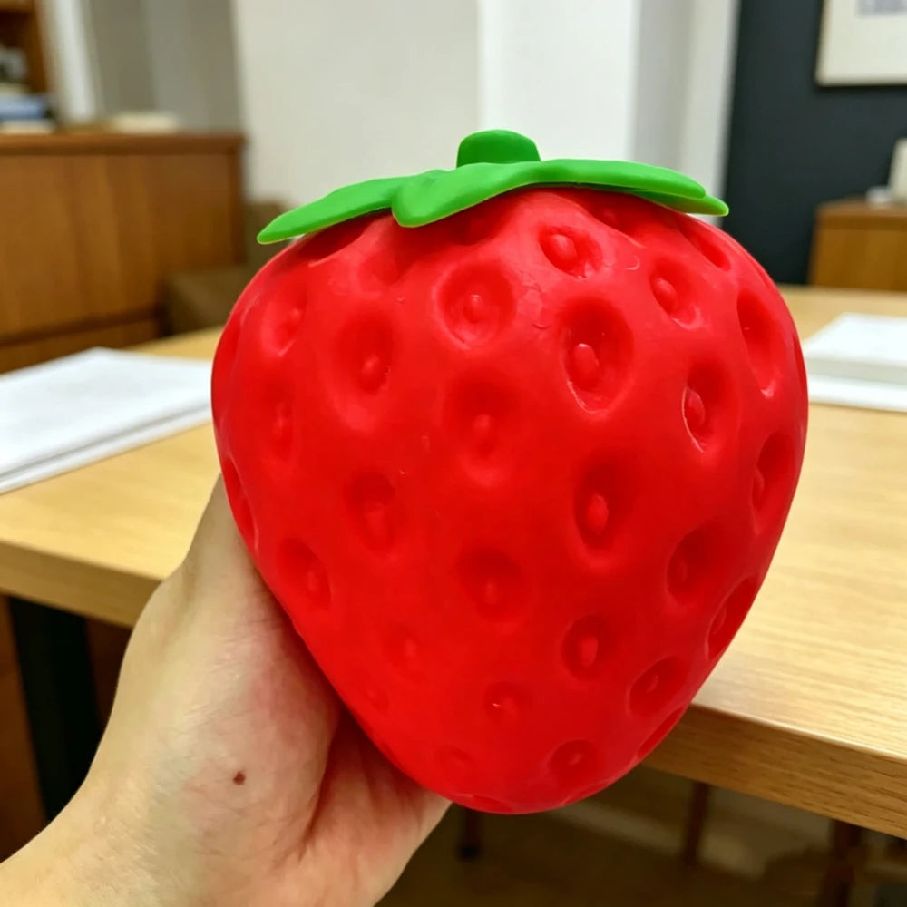 Giant Strawberry Stress Relief Squishy Toy