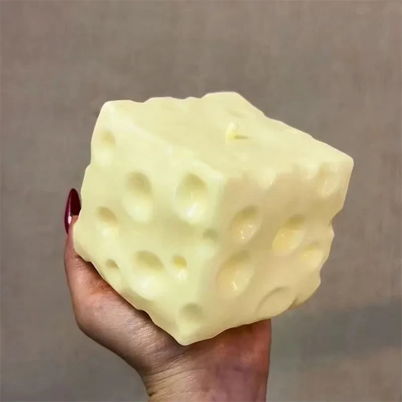 Jumbo Cheese Cube Stress Ball