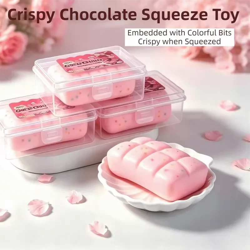 Clay Filled Chocolate Squishy Fidget Toy