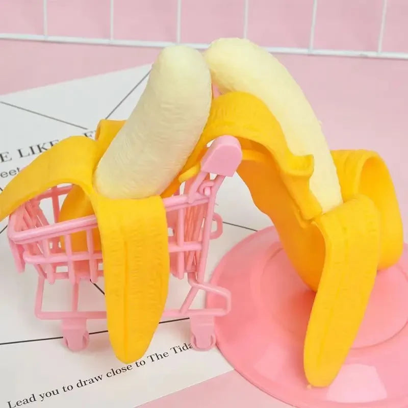 Peeled Banana Squishy Toy