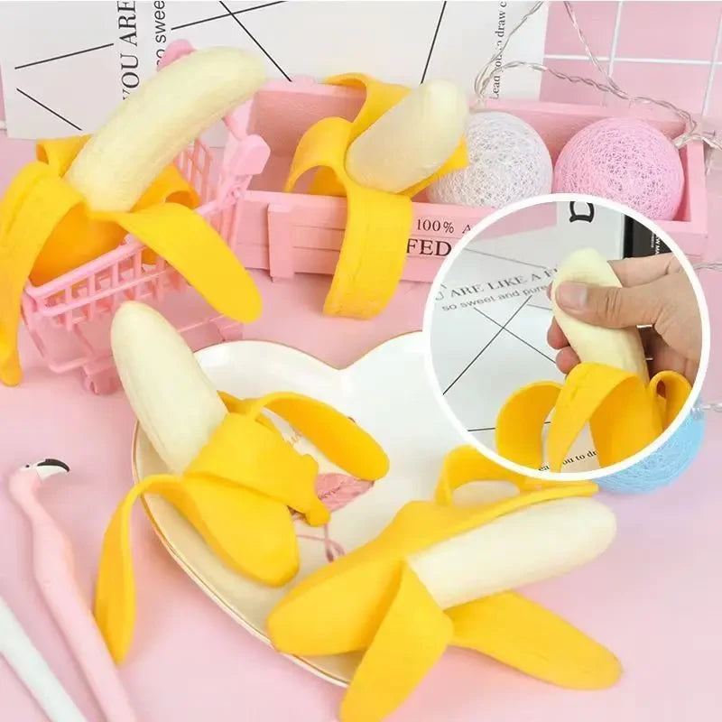 Peeled Banana Squishy Toy