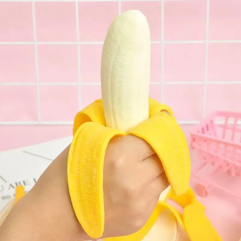 Peeled Banana Squishy Toy