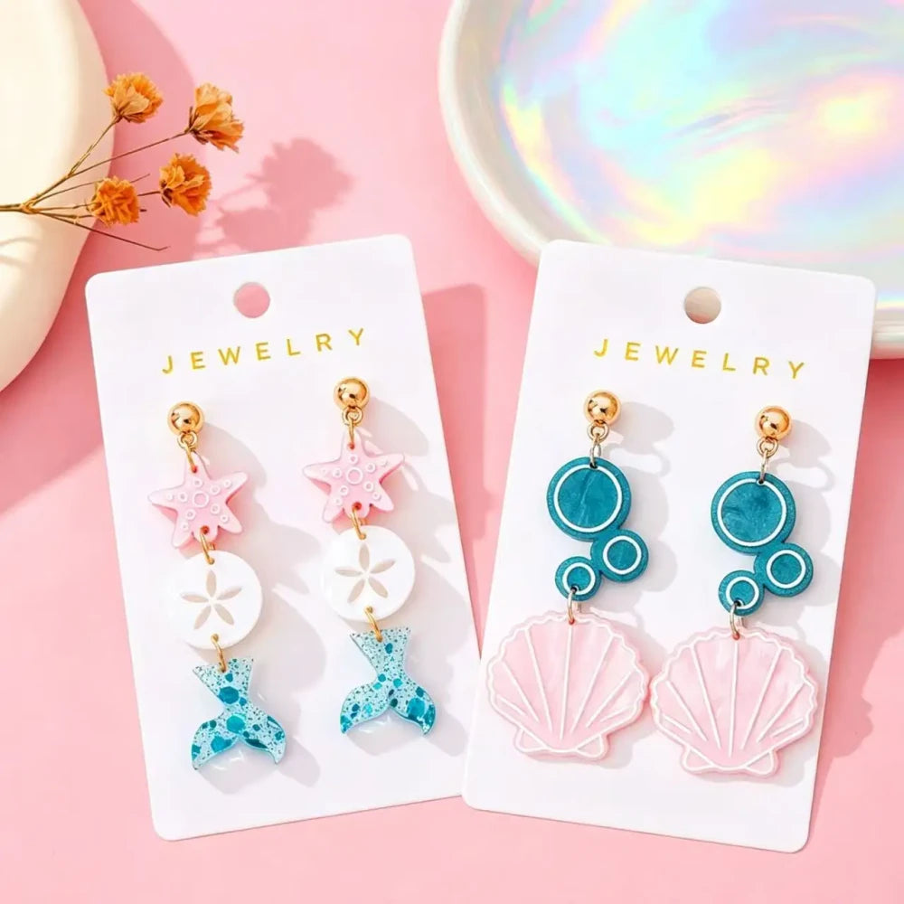 Shell Drop Earrings