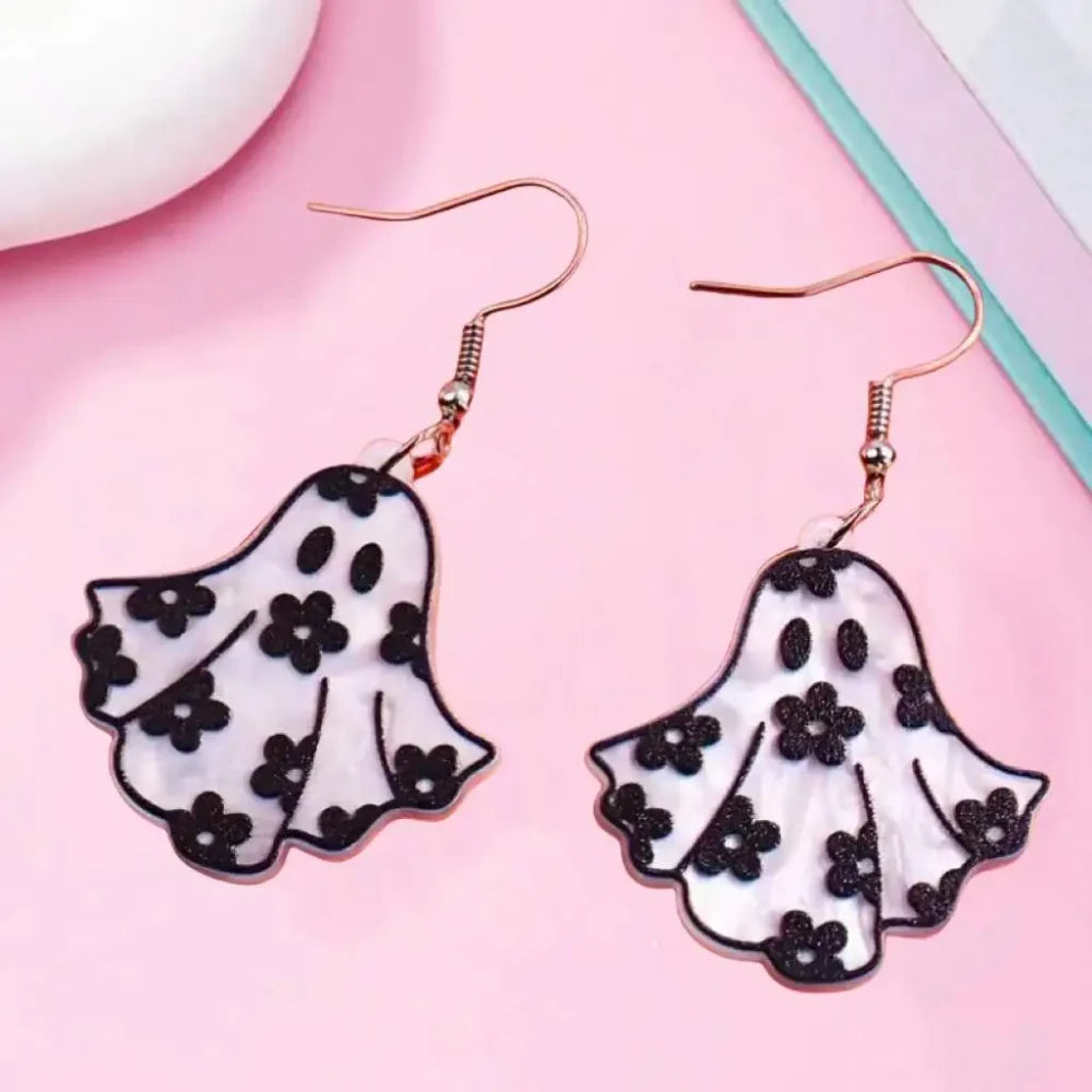Ghost Acrylic Drop Earrings