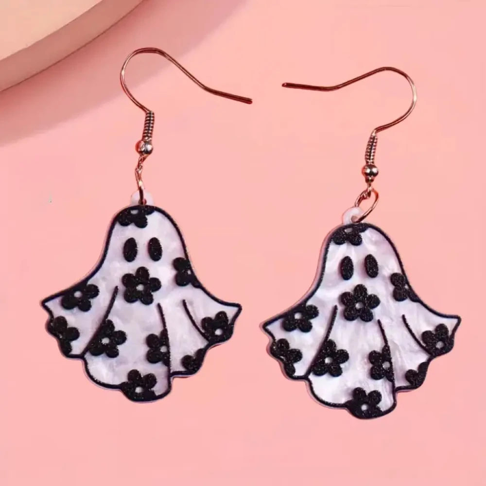 Ghost Acrylic Drop Earrings