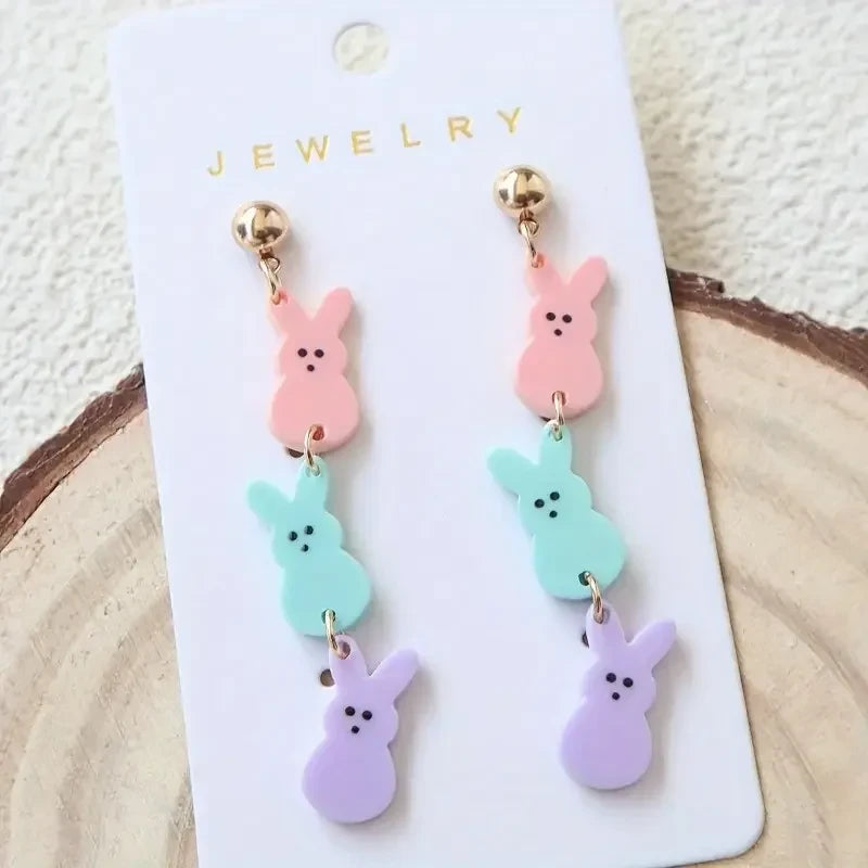 Easter Chicken Acrylic Earrings