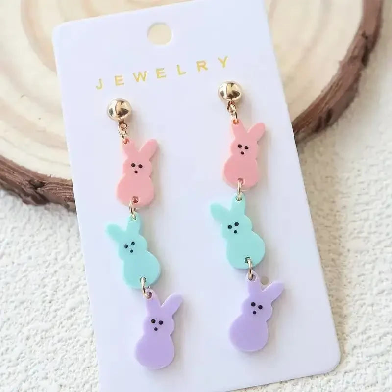 Easter Chicken Acrylic Earrings