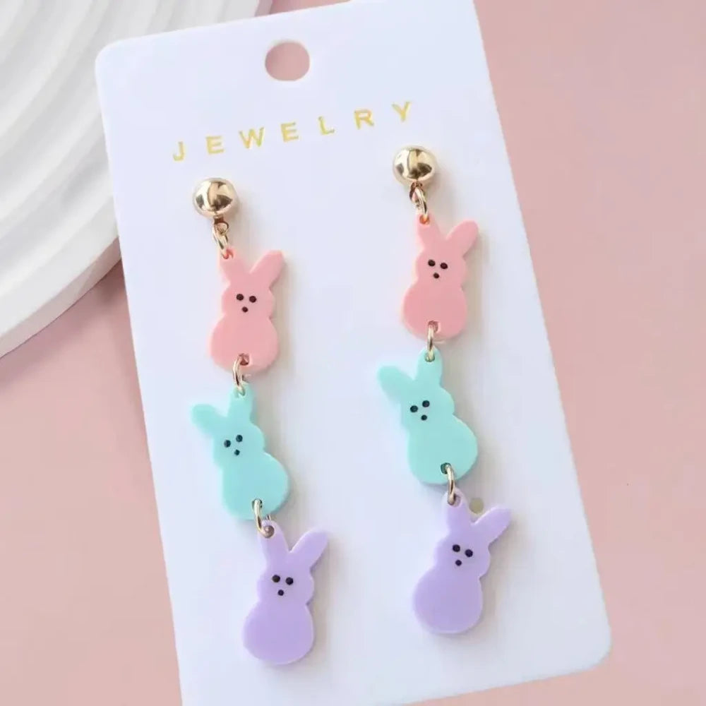 Easter Chicken Acrylic Earrings