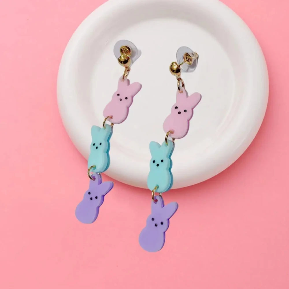 Easter Chicken Acrylic Earrings