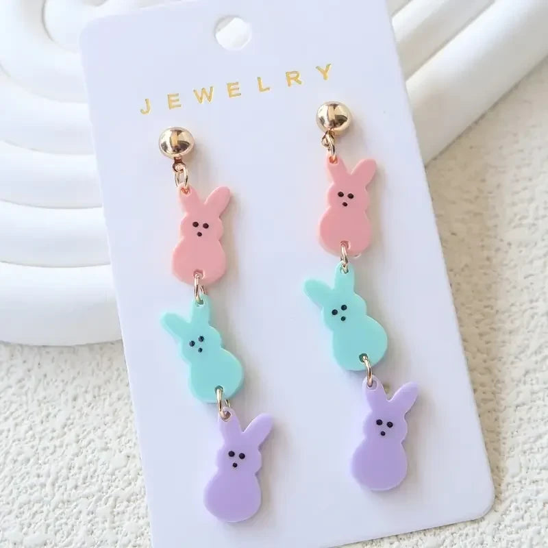 Easter Chicken Acrylic Earrings