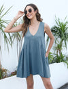 Athlisan Sleeveless Cotton Mini Dress