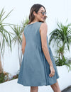 Athlisan Sleeveless Cotton Mini Dress