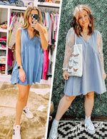 Athlisan Sleeveless Cotton Mini Dress