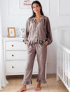 Womens Plaid Cotton Pajama Set