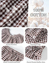 Womens Plaid Cotton Pajama Set