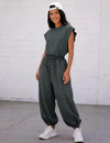 Casual Cotton Pocket Jumpsuit