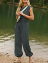 Casual Cotton Pocket Jumpsuit