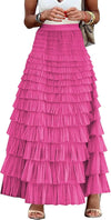 Layered Tulle Maxi Skirt