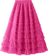 Layered Tulle Maxi Skirt