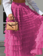 Layered Tulle Maxi Skirt