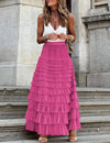Layered Tulle Maxi Skirt