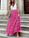 Layered Tulle Maxi Skirt