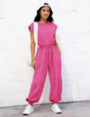Casual Cotton Pocket Jumpsuit
