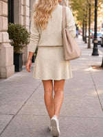 Wenrine Knit Sweater Skirt Set