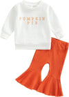 Pumpkin Toddler Girl Fall Outfit Set