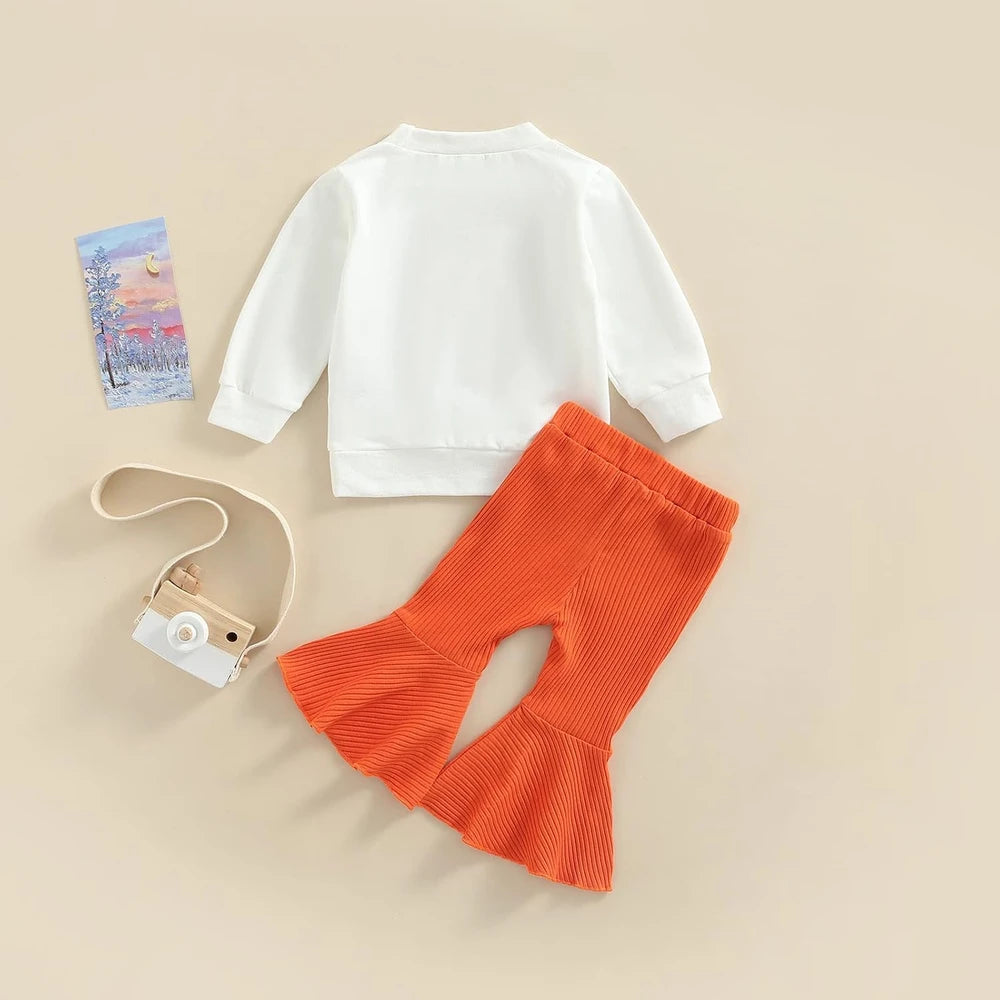 Pumpkin Toddler Girl Fall Outfit Set