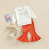 Pumpkin Toddler Girl Fall Outfit Set
