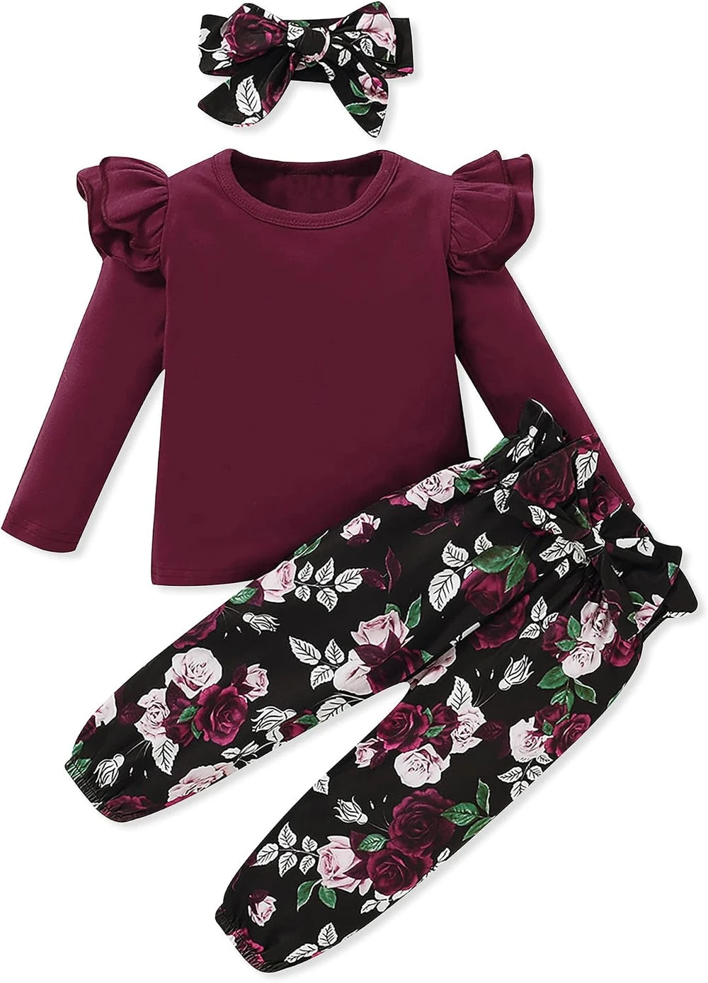 Sanmio Toddler Girl Floral Outfit
