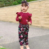 Sanmio Toddler Girl Floral Outfit