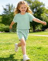 Checkered Cotton Toddler Girl Outfit Set