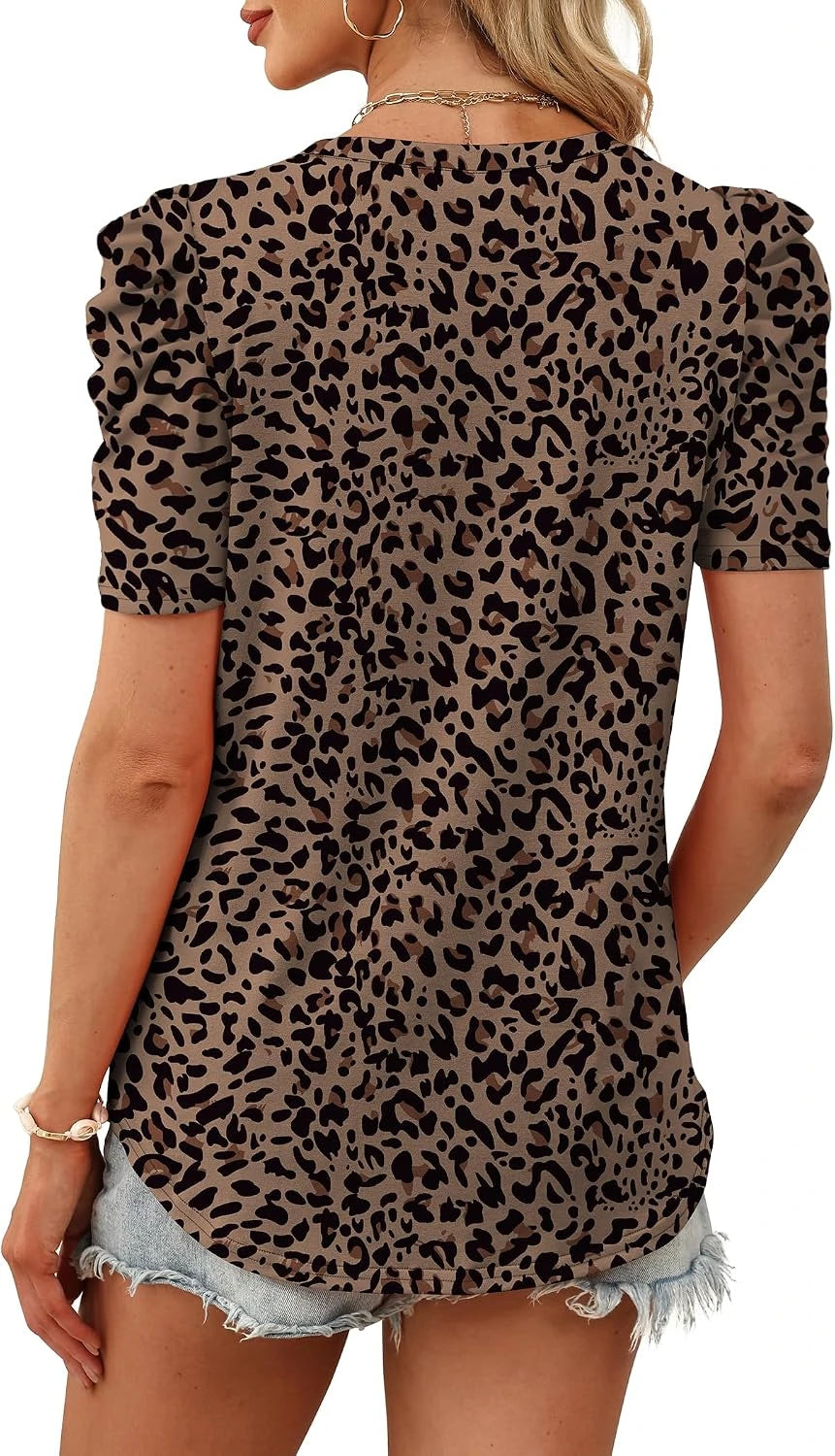 Puff Sleeve Casual Blouse
