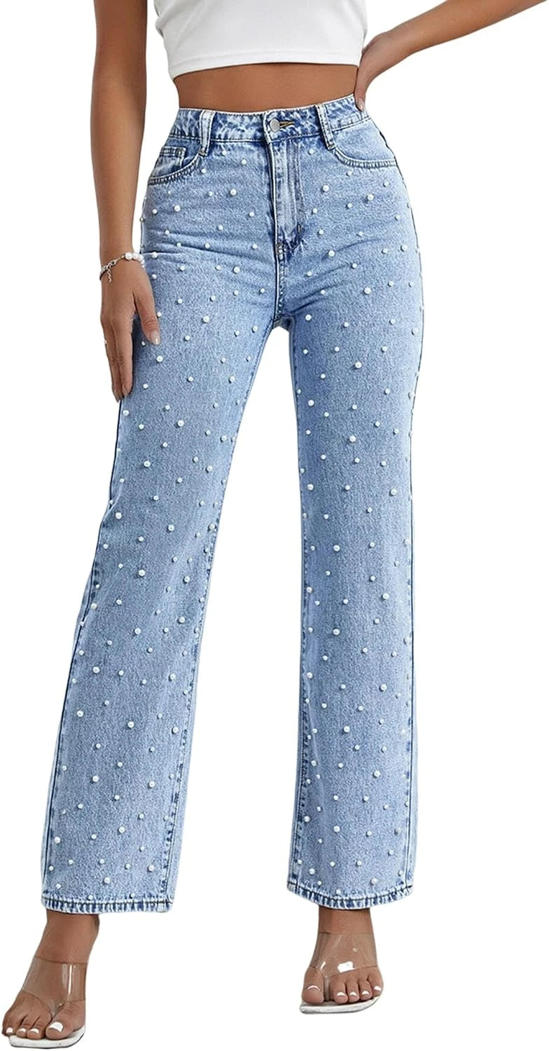 Kedera Wide Leg Denim Pants