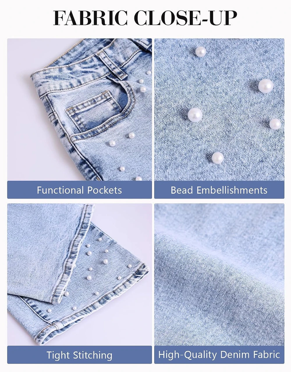 Kedera Wide Leg Denim Pants