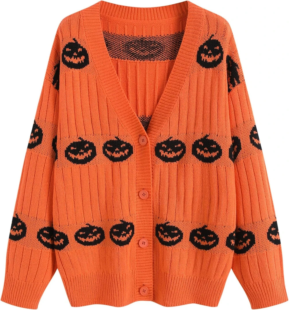 Striped Knit Oversized Cardigan