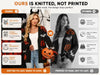Halloween Pumpkin Bat Knit Cardigan